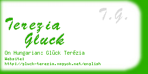 terezia gluck business card