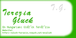 terezia gluck business card